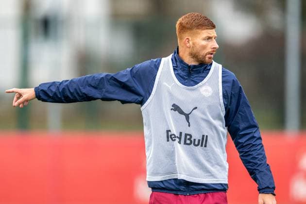 SOCCER - UEFA CL, RBS vs Atletico SALZBURG,AUSTRIA,28.JAN.25 - SOCCER - UEFA Champions League, Red Bull Salzburg vs Atletico Madrid, preview, training RBS. Image shows Maximiliano Caufriez (RBS).  GEPAxpictures xWolfgangxKofler