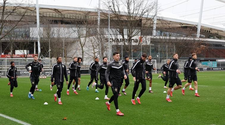 Football, CL, VfB Stuttgart, Training
