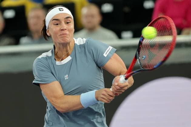 TENNIS - WTA, Tennis Damen Upper Austria Ladies Linz LINZ,AUSTRIA,28.JAN.25 - TENNIS - WTA Tour, Upper Austria Ladies Linz. Image shows Anhelina Kalinina (UKR).  GEPAxpictures xWalterxLuger
