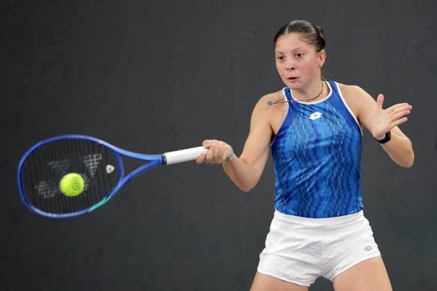 TENNIS - WTA, Tennis Damen Upper Austria Ladies Linz LINZ,AUSTRIA,28.JAN.25 - TENNIS - WTA Tour, Upper Austria Ladies Linz. Image shows Antonia Ruzic (CRO).  GEPAxpictures xWalterxLuger