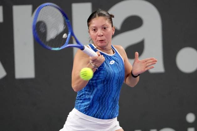 TENNIS - WTA, Tennis Damen Upper Austria Ladies Linz LINZ,AUSTRIA,28.JAN.25 - TENNIS - WTA Tour, Upper Austria Ladies Linz. Image shows Antonia Ruzic (CRO).  GEPAxpictures xWalterxLuger