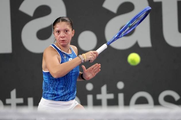 TENNIS - WTA, Tennis Damen Upper Austria Ladies Linz LINZ,AUSTRIA,28.JAN.25 - TENNIS - WTA Tour, Upper Austria Ladies Linz. Image shows Antonia Ruzic (CRO).  GEPAxpictures xWalterxLuger