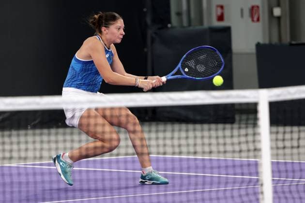 TENNIS - WTA, Tennis Damen Upper Austria Ladies Linz LINZ,AUSTRIA,28.JAN.25 - TENNIS - WTA Tour, Upper Austria Ladies Linz. Image shows Antonia Ruzic (CRO).  GEPAxpictures xWalterxLuger