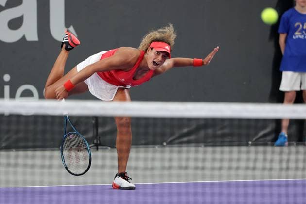 TENNIS - WTA, Tennis Damen Upper Austria Ladies Linz LINZ,AUSTRIA,28.JAN.25 - TENNIS - WTA Tour, Upper Austria Ladies Linz. Image shows Mayar Sherif (EGY).  GEPAxpictures xWalterxLuger
