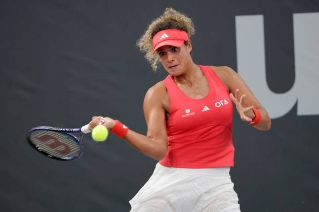 TENNIS - WTA, Tennis Damen Upper Austria Ladies Linz LINZ,AUSTRIA,28.JAN.25 - TENNIS - WTA Tour, Upper Austria Ladies Linz. Image shows Mayar Sherif (EGY).  GEPAxpictures xWalterxLuger
