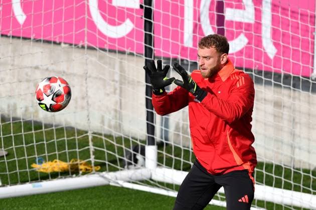 Michele Di Gregorio of Juventus FC during Champions League 2024 2025 training at JTC Continassa on January 28, 2025 in Turin, Italy - ph Giuliano Marchisciano  Copyright: xGiulianoxMarchisciano IPAxSportx xipa-agency.netx xx IPA_53393932 IPA_Agency_IPA53393932