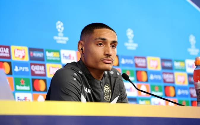 28 01 25 VfB Stuttgart PK Millot Germany, Stuttgart, 28 01 2025, Football, UEFA Champions League, VfB Stuttgart, Press conference PK Enzo Millot