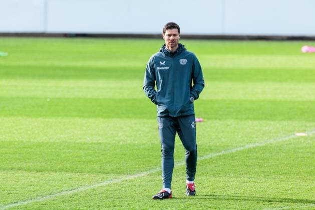 UEFA Champions League Training Bayer 04 Leverkusen, 28 01 2025 Xabi Alonso Head Coach Bayer 04 Leverkusen UEFA Champions League Training Bayer 04 Leverkusen before the match against Sparta Prague Ulrich Haberland Stadion, Leverkusen on 28 01 2025 Copyright: xBEAUTIFULxSPORTS Wunderlx