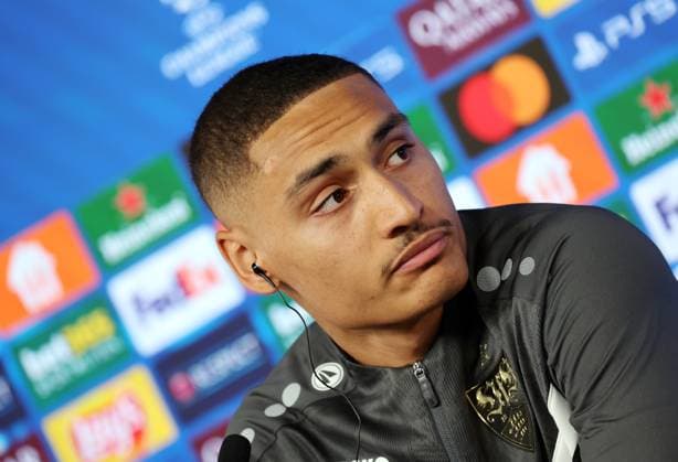 28 01 25 VfB Stuttgart PK Millot Germany, Stuttgart, 28 01 2025, Football, UEFA Champions League, VfB Stuttgart, Press conference PK Enzo Millot