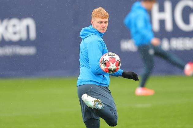 RB Leipzig Training Champions League Leipzig, 28 01 2025, RBL Training Center, UEFA Champions League, RB LEIPZIG Final training before tomorrows match at Sturm Graz , In the picture Nicolas Seiwald , For editorial use only Editorial use only ,