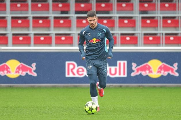 RB Leipzig Training Champions League Leipzig, 28 01 2025, RBL Training Center, UEFA Champions League, RB LEIPZIG Final training before tomorrows match at Sturm Graz , In the picture Andre Silva , For editorial use only Editorial use only ,