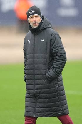 RB Leipzig Training Champions League Leipzig, 28 01 2025, RBL Training Center, UEFA Champions League, RB LEIPZIG Final training before tomorrows match at Sturm Graz , In the picture coach Marco Rose , For editorial use only Editorial use only ,
