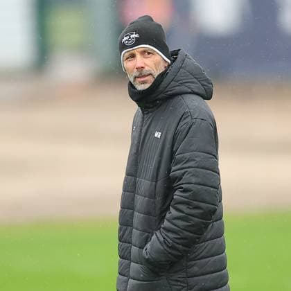 RB Leipzig Training Champions League Leipzig, 28 01 2025, RBL Training Center, UEFA Champions League, RB LEIPZIG Final training before tomorrows match at Sturm Graz , In the picture coach Marco Rose , For editorial use only Editorial use only ,