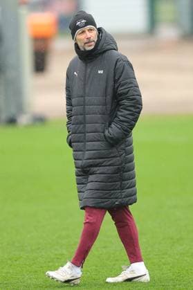 RB Leipzig Training Champions League Leipzig, 28 01 2025, RBL Training Center, UEFA Champions League, RB LEIPZIG Final training before tomorrows match at Sturm Graz , In the picture coach Marco Rose , For editorial use only Editorial use only ,
