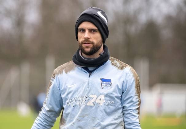 Soccer, Men, Season 2024 2025, 2 Bundesliga, Hertha BSC, Training, Goalkeeper Marius Gersbeck Hertha BSC , 28 01 2025, Copyright: xMatthiasxKochx