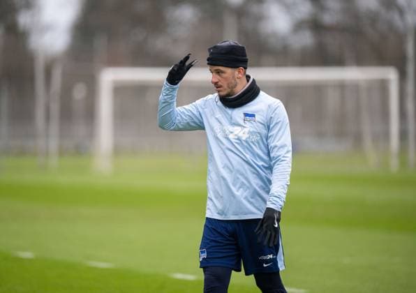 Soccer, Men, Season 2024 2025, 2 Bundesliga, Hertha BSC, Training, Diego Demme Hertha BSC , 28 01 2025, Copyright: xMatthiasxKochx