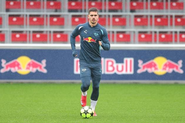 RB Leipzig Training Champions League Leipzig, 28 01 2025, RBL Training Center, UEFA Champions League, RB LEIPZIG Final training before tomorrows match at Sturm Graz , In the picture Andre Silva , For editorial use only Editorial use only ,