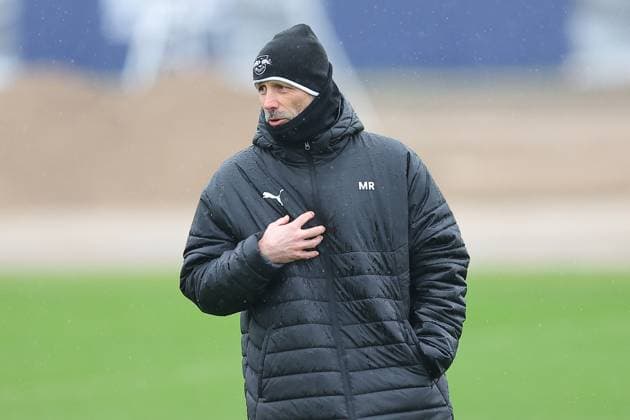 RB Leipzig Training Champions League Leipzig, 28 01 2025, RBL Training Center, UEFA Champions League, RB LEIPZIG Final training before tomorrows match at Sturm Graz , In the picture coach Marco Rose , For editorial use only Editorial use only ,