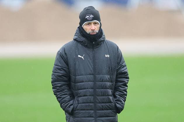RB Leipzig Training Champions League Leipzig, 28 01 2025, RBL Training Center, UEFA Champions League, RB LEIPZIG Final training before tomorrows match at Sturm Graz , In the picture coach Marco Rose , For editorial use only Editorial use only ,