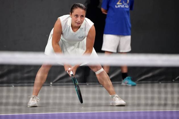 TENNIS - WTA, Tennis Damen Upper Austria Ladies Linz LINZ,AUSTRIA,28.JAN.25 - TENNIS - WTA Tour, Upper Austria Ladies Linz. Image shows Elisabetta Cocciaretto (ITA).  GEPAxpictures xWalterxLuger