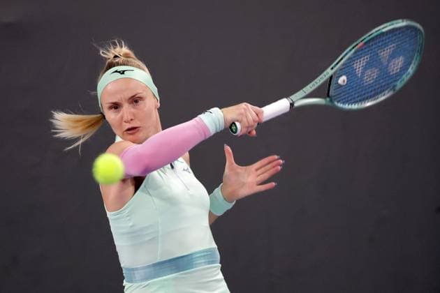 TENNIS - WTA, Tennis Damen Upper Austria Ladies Linz LINZ,AUSTRIA,28.JAN.25 - TENNIS - WTA Tour, Upper Austria Ladies Linz. Image shows Rebecca Sramkova (SVK).  GEPAxpictures xWalterxLuger