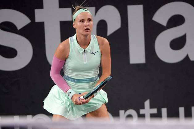 TENNIS - WTA, Tennis Damen Upper Austria Ladies Linz LINZ,AUSTRIA,28.JAN.25 - TENNIS - WTA Tour, Upper Austria Ladies Linz. Image shows Rebecca Sramkova (SVK).  GEPAxpictures xWalterxLuger
