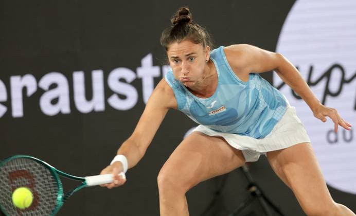 TENNIS - WTA, Tennis Damen Upper Austria Ladies Linz LINZ,AUSTRIA,28.JAN.25 - TENNIS - WTA Tour, Upper Austria Ladies Linz. Image shows Sara Sorribes Tormo (ESP).  GEPAxpictures xWalterxLuger