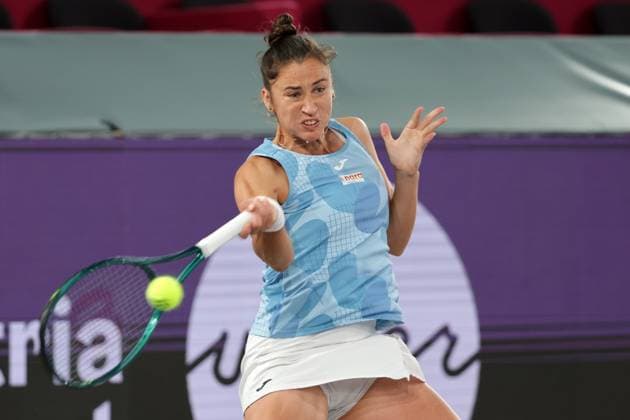 TENNIS - WTA, Tennis Damen Upper Austria Ladies Linz LINZ,AUSTRIA,28.JAN.25 - TENNIS - WTA Tour, Upper Austria Ladies Linz. Image shows Sara Sorribes Tormo (ESP).  GEPAxpictures xWalterxLuger