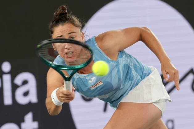 TENNIS - WTA, Tennis Damen Upper Austria Ladies Linz LINZ,AUSTRIA,28.JAN.25 - TENNIS - WTA Tour, Upper Austria Ladies Linz. Image shows Sara Sorribes Tormo (ESP).  GEPAxpictures xWalterxLuger