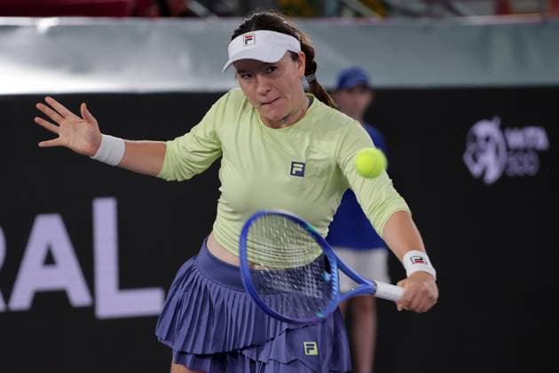 TENNIS - WTA, Tennis Damen Upper Austria Ladies Linz LINZ,AUSTRIA,28.JAN.25 - TENNIS - WTA Tour, Upper Austria Ladies Linz. Image shows Lulu Sun (NZL).  GEPAxpictures xWalterxLuger