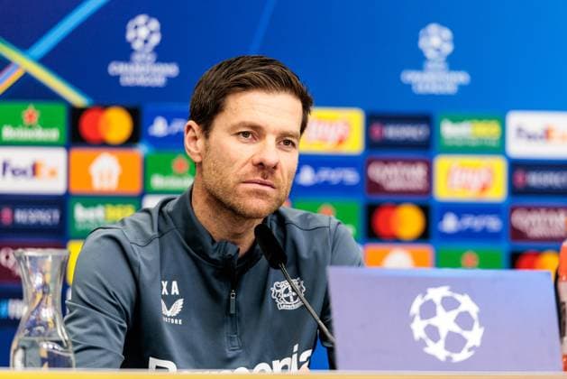 UEFA Champions League Press Conference Bayer 04 Leverkusen, 28 01 2025 Xabi Alonso Head Coach Bayer 04 Leverkusen during the press conference UEFA Champions League Press Conference Bayer 04 Leverkusen before the match against Sparta Prague BayArena, Leverkusen on 28 01 2025 Copyright: xBEAUTIFULxSPORTS Wunderlx