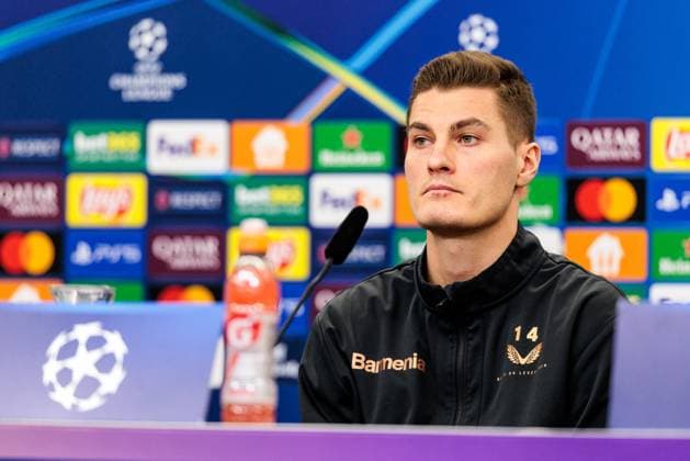 UEFA Champions League Press Conference Bayer 04 Leverkusen, 28 01 2025 Patrick Schick Bayer 04 Leverkusen, 14 during the press conference UEFA Champions League Press Conference Bayer 04 Leverkusen before the match against Sparta Prague BayArena, Leverkusen on 28 01 2025 Copyright: xBEAUTIFULxSPORTS Wunderlx