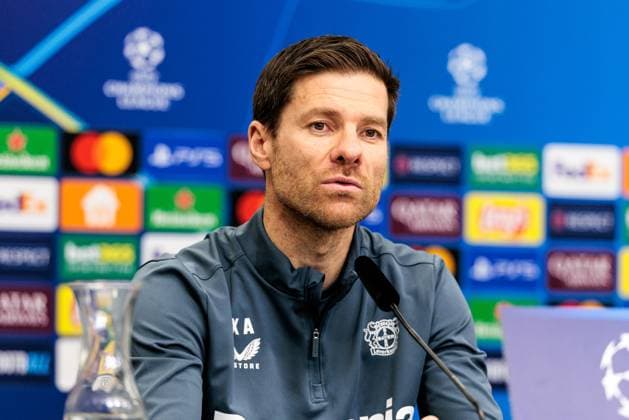 UEFA Champions League Press Conference Bayer 04 Leverkusen, 28 01 2025 Xabi Alonso Head Coach Bayer 04 Leverkusen during the press conference UEFA Champions League Press Conference Bayer 04 Leverkusen before the match against Sparta Prague BayArena, Leverkusen on 28 01 2025 Copyright: xBEAUTIFULxSPORTS Wunderlx