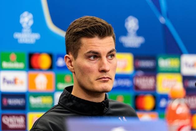 UEFA Champions League Press Conference Bayer 04 Leverkusen, 28 01 2025 Patrick Schick Bayer 04 Leverkusen, 14 during the press conference UEFA Champions League Press Conference Bayer 04 Leverkusen before the match against Sparta Prague BayArena, Leverkusen on 28 01 2025 Copyright: xBEAUTIFULxSPORTS Wunderlx