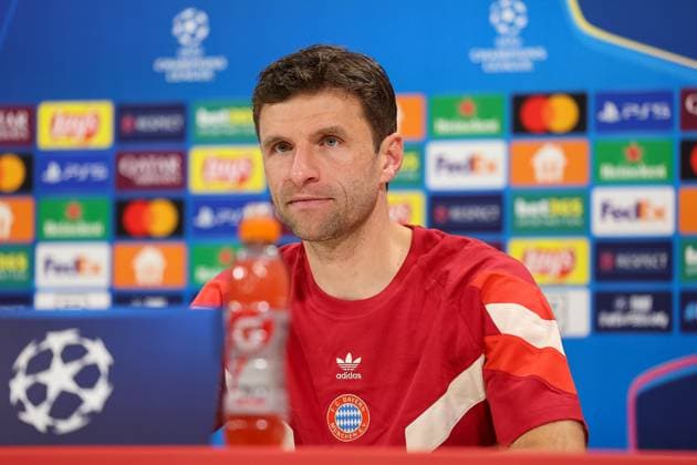 Thomas Mueller (FC Bayern Muenchen, 25) bei der Pressekonferenz, GER, Internationale Pressekonferenz, FC Bayern Muenchen, Fussball, UEFA Champions League, 8. Spieltag, Saison 2024 2025, 28.01.2025, GER, Internationale Pressekonferenz, FC Bayern Muenchen, Fussball, UEFA Champions League, 8. Spieltag, Saison 2024 2025, 28.01.2025 Muenchen Copyright: xEibner-Pressefoto JennixMaulx EP_JML