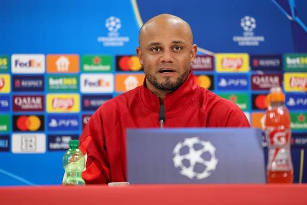Vincent Kompany FC Bayern Muenchen, Head coach at the press conference, GER, International press conference, FC Bayern Muenchen, Football, UEFA Champions League, Matchday 8, 2024 2025 season, 28 01 2025, GER, International press conference, FC Bayern Muenchen, Football, UEFA Champions League, Matchday 8, 2024 2025 season, 28 01 2025 Muenchen Copyright: xEibner-Pressefoto JennixMaulx EP_JML