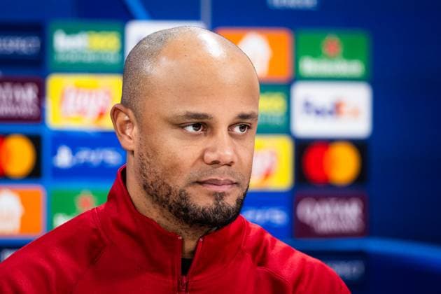 BAYERN MUNICH press conference, PK, Pressekonferenz Vincent Kompany of Bayern speaks during the press conference ahead of UEFA Champions League, league stage match between FC Bayern Munich and SK Slovan Bratislava. Munich, Germany, January 28, 2025. Copyright: xx 080A6685