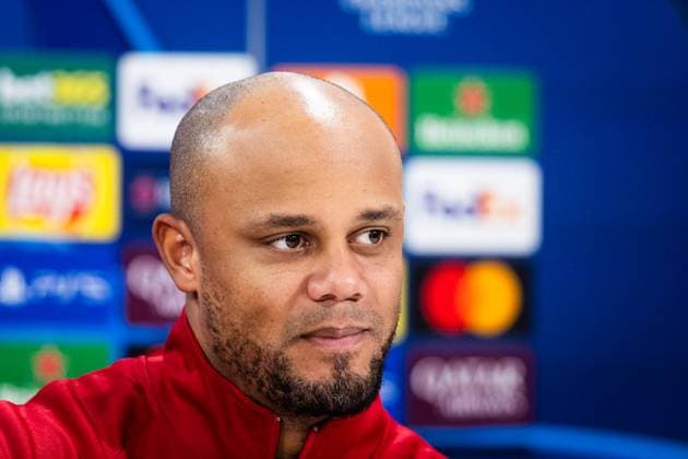BAYERN MUNICH press conference, PK, Pressekonferenz Vincent Kompany of Bayern speaks during the press conference ahead of UEFA Champions League, league stage match between FC Bayern Munich and SK Slovan Bratislava. Munich, Germany, January 28, 2025. Copyright: xx 080A6717