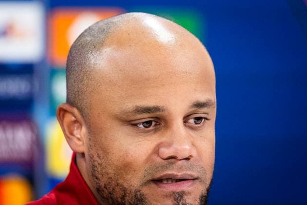 BAYERN MUNICH press conference, PK, Pressekonferenz Vincent Kompany of Bayern speaks during the press conference ahead of UEFA Champions League, league stage match between FC Bayern Munich and SK Slovan Bratislava. Munich, Germany, January 28, 2025. Copyright: xx 080A6803