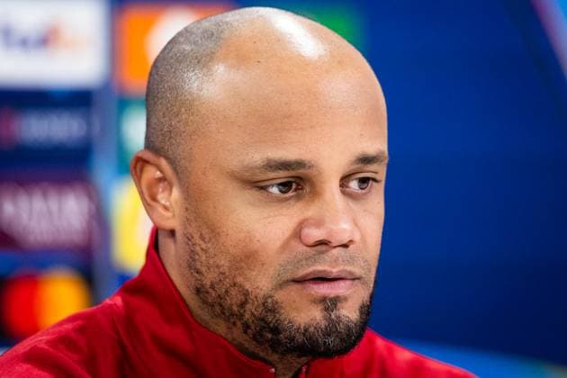 BAYERN MUNICH press conference, PK, Pressekonferenz Vincent Kompany of Bayern speaks during the press conference ahead of UEFA Champions League, league stage match between FC Bayern Munich and SK Slovan Bratislava. Munich, Germany, January 28, 2025. Copyright: xx 080A6815