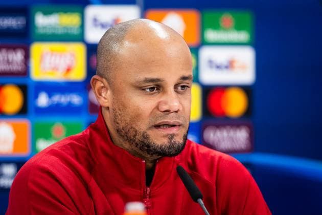 BAYERN MUNICH press conference, PK, Pressekonferenz Vincent Kompany of Bayern speaks during the press conference ahead of UEFA Champions League, league stage match between FC Bayern Munich and SK Slovan Bratislava. Munich, Germany, January 28, 2025. Copyright: xx 080A6888