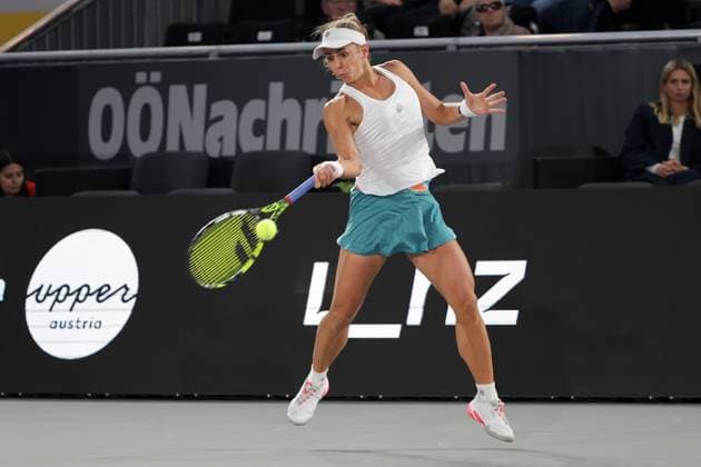 TENNIS - WTA, Tennis Damen Upper Austria Ladies Linz LINZ,AUSTRIA,28.JAN.25 - TENNIS - WTA Tour, Upper Austria Ladies Linz. Image shows Julia Grabher (AUT).  GEPAxpictures xWalterxLuger