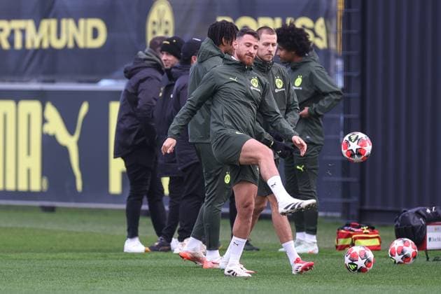 28 01 2025, Final training session for the UEFA Champions League match between Borussia Dortmund and Shakhtar Donetsk, Salih Özcan Borussia Dortmund , Dortmund Training ground Borussia Dortmund NRW Germany xRHR PHOTO DEx Copyright: DennisxEwert RHR-FOTOx RHR-FOTO DE