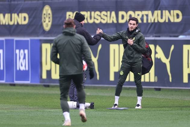 28 01 2025, Final training session for the UEFA Champions League match between Borussia Dortmund and Shakhtar Donetsk, Kjell Arik Wätjen Borussia Dortmund , Dortmund Training ground Borussia Dortmund NRW Germany xRHR PHOTO DEx Copyright: DennisxEwert RHR-FOTOx RHR-FOTO DE