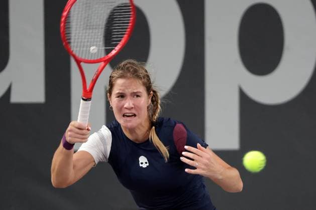 TENNIS - WTA, Tennis Damen Upper Austria Ladies Linz LINZ,AUSTRIA,28.JAN.25 - TENNIS - WTA Tour, Upper Austria Ladies Linz. Image shows Anastasia Zakharova (RUS).  GEPAxpictures xWalterxLuger