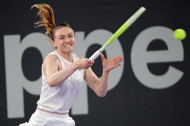TENNIS - WTA, Tennis Damen Upper Austria Ladies Linz LINZ,AUSTRIA,28.JAN.25 - TENNIS - WTA Tour, Upper Austria Ladies Linz. Image shows Aliaksandra Sasnovich (RUS).  GEPAxpictures xWalterxLuger