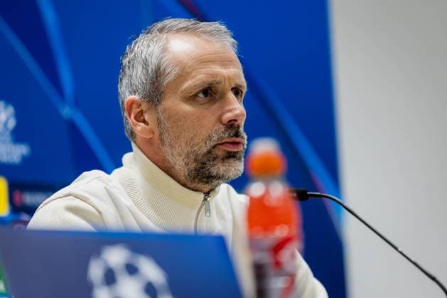 SOCCER - UEFA CL, Sturm vs RB Leipzig KLAGENFURT,AUSTRIA,28.JAN.25 - SOCCER - UEFA Champions League, SK Sturm Graz vs RasenBallsport Leipzig, preview, press conference, PK, Pressekonferenz RB Leipzig. Image shows head coach Marco Rose (RB Leipzig).  GEPAxpictures xMatthiasxTrinkl