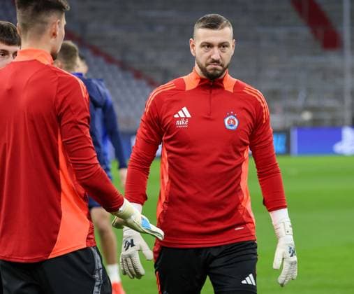 Martin Trnovsky SK Slovan Bratislava, 31 , GER, Final training, SK Slovan Bratislava, Football, UEFA Champions League, Matchday 8, 2024 2025 season, 28 01 2025, GER, Final training, SK Slovan Bratislava, Football, UEFA Champions League, Matchday 8, 2024 2025 season, 28 01 2025 Munich Copyright: xEibner-Pressefoto JennixMaulx EP_JML