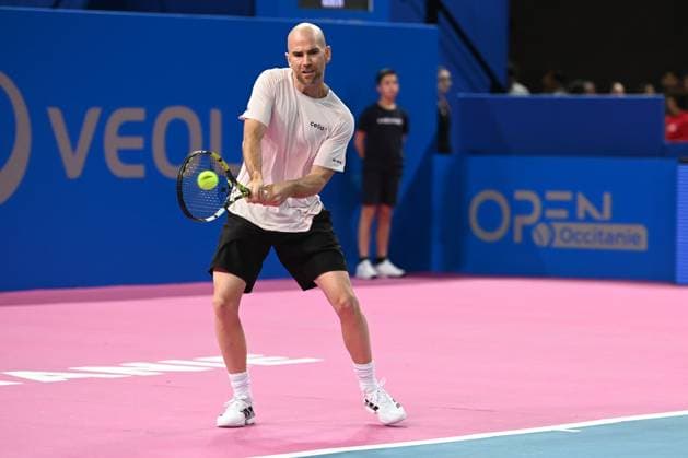 TENNIS : Open Sud de France ATP, Tennis Herren 250 - 28 01 2025 MONTPELLIER, FRANCE - JANVIER 28 : Adrian MANNARINO (FRA) vs. Richard GASQUET (FRA) lors du tournoi Open Sud de France ATP 250 a Montpellier le 29 janvier 2025. MontpellierFrance  Copyright: xValentinaxClaretx