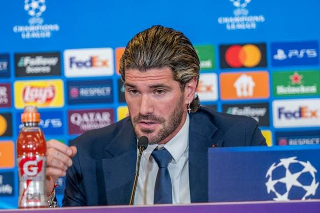 SOCCER - UEFA CL, RBS vs Atletico SALZBURG,AUSTRIA,28.JAN.25 - SOCCER - UEFA Champions League, Red Bull Salzburg vs Atletico Madrid, preview, press conference, PK, Pressekonferenz Atletico. Image shows Rodrigo De Paul (Atletico).  GEPAxpictures xWolfgangxKofler